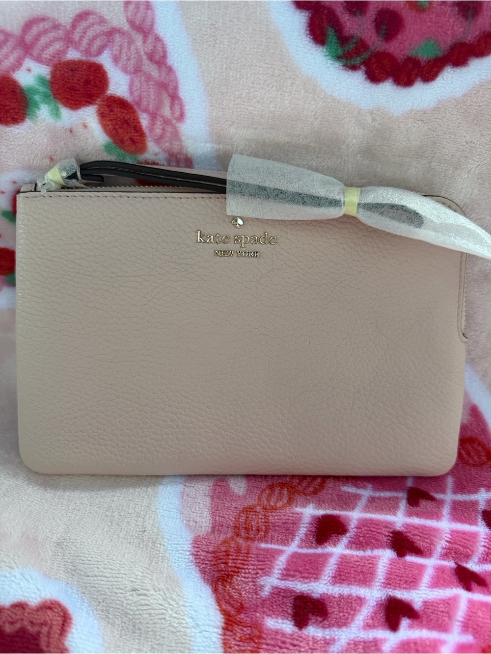 kate spade Blush Pink Leather Wristlet Wallet